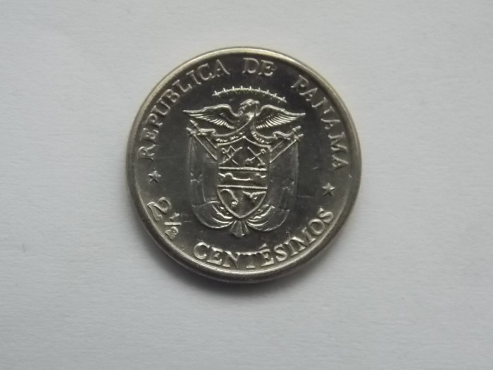 2 1/2 CENTESIMOS 1973 PANAMA-FAO