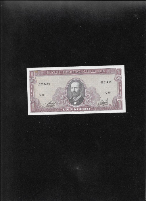 Chile 1 escudo 1962(65) seria0251419