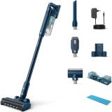 Aspirator vertical Philips XC5141/01 Aqua Seria 5000, 25.2V, durata de functionare pana la 60 min, sistem de filtrare in 3 etape, lumini LED, afisaj d