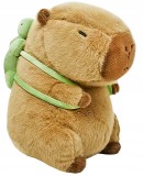 MASCOTA CAPYBARA CU RUCSAK &Icirc;N FORMĂ DE BROASCĂ ȚESUCHĂ DE 25 CM JUCĂRIE DE PLUȘ URSUȚ