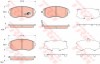 Set placute frana,frana disc SUBARU LEGACY V (BM, BR) (2009 - 2016) TRW GDB3371
