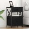 vidaXL Dulap de noapte Stejar negru 40 x 31 x 60 cm Lemn compozit 859490
