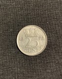 Moneda 25 cenți 1972 Olanda