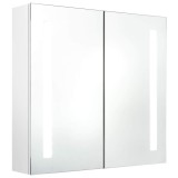 Cumpara ieftin Dulap de baie cu oglinda si LED alb stralucitor 62x14x60 cm