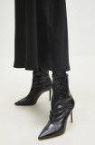 Answear Lab botine femei, culoarea negru, cu toc cui