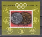 Romania 1972, LP 806 - J.O. Munchen, Medalii olimpice, Colita, MNH