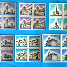 TIMBRE ROMANIA LP 650/1967-MONUMENTE ISTORICE -Bloc de 4 -MNH