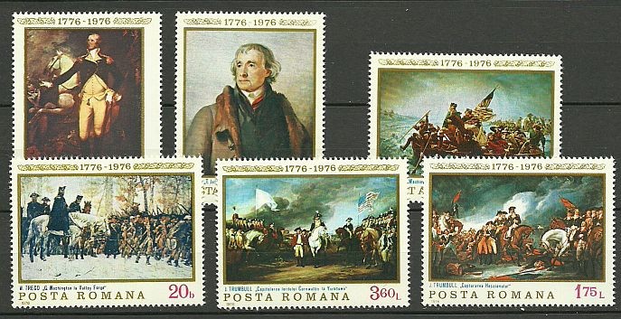 1976 - Bicent revolutiei americane, serie neuzata