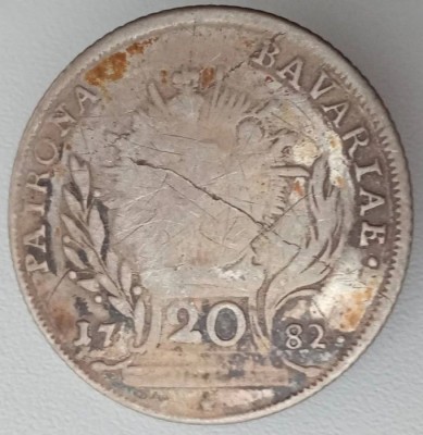 Moneda Argint Bavaria - 20 Kreuzer 1782 foto