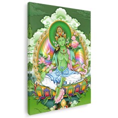 Tablou Feng Shui Tara Verde, verde 1455 Tablou canvas pe panza CU RAMA 20x30 cm