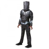 Cumpara ieftin Costum cu muschi Black Panther pentru baiat 140 cm 9-10 ani, Marvel