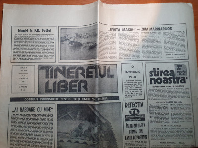 ziarul tineretul liber 16 august 1990-adrian nastase ministru afacerilor externe foto