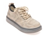 Pantofi sport GRYXX bej, 10221, din piele intoarsa