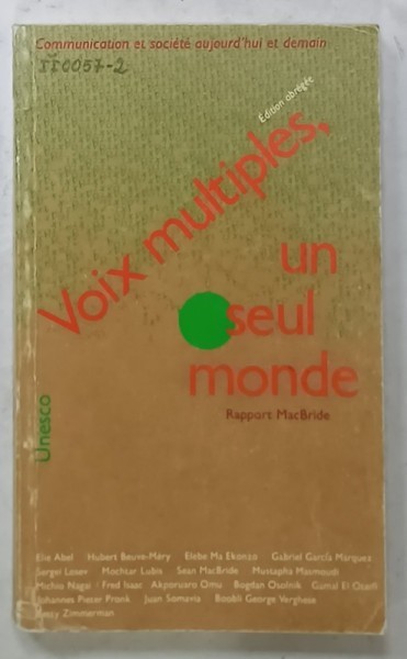 VOIX MULTIPLES , UN SEUL MONDE , 1986