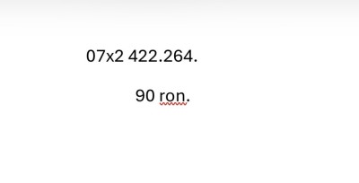 Cartela numar usor foto