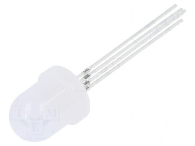 LED RGB 8mm Convex cu Unghi de 60&amp;deg; - Tensiune de Funcționare 3&amp;divide;15VDC, Nr. Term: 4 foto