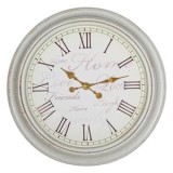Ceas de Perete Vintage Alb Brushed cu Cifre Romane &Oslash;50cm, CMCLASS