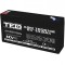 Acumulator AGM VRLA 6V 14,2A dimensiuni 151mm x 50mm x h 95mm F2 TED Battery Expert Holland TED003034 (10) SafetyGuard Surveillance
