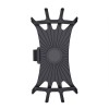 Suport telefon pentru bicicleta Gaea, BH-8158, Rotire 360&deg;, Silicon, Negru, Oem