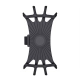 Suport telefon pentru bicicleta Gaea, BH-8158, Rotire 360&deg;, Silicon, Negru