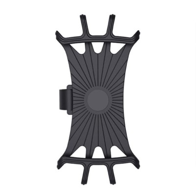 Suport telefon pentru bicicleta Gaea, BH-8158, Rotire 360&amp;deg;, Silicon, Negru foto