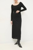 Answear Lab fustă culoarea negru, maxi, evazati