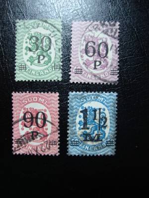 FINLANDA 1921 SERIE SUPRATIPAR foto
