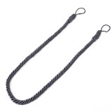 Cordon Decorativ Perdea, Poliester, 35 cm, Gri, Oem