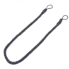 Cordon Decorativ Perdea, Poliester, 35 cm, Gri