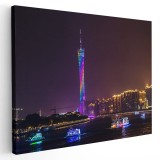 Tablou Turnul Canton in Guangzhou China Tablou canvas pe panza CU RAMA 60x80 cm