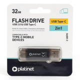 Flash drive usb 3.0 type c 32gb c-depo platin, Platinet