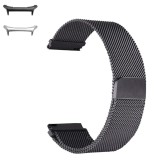 Curea metalica compatibila Samsung Galaxy Watch Ultra, Milanese Loop, Negru