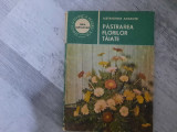 Pastrarea florilor taiate de Alexandrina Amariutei