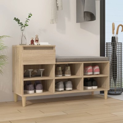 vidaXL Pantofar, stejar sonoma, 102x36x60 cm, lemn prelucrat 821207 foto