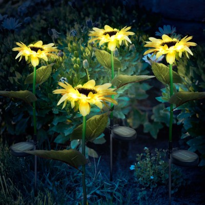 Floare solară - alb cald - 70 cm - 2 buc. /pachet foto