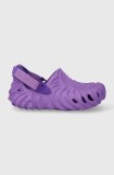 Crocs șlapi copii Salehe Bembury x The Pollex Clog culoarea violet
