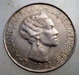 1.531 LUXEMBURG LUXEMBOURG CHARLOTTE 5 FRANCS FRANCI 1962, Europa, Cupru-Nichel