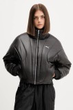 Puma geacă culoarea negru, de iarnă, oversize, 632173