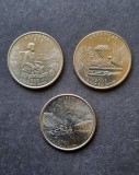 Lot 3 x 1/4 Dollar, USA, 2003 - B 5827, America de Nord
