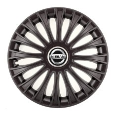 Set 4 Capace Roti, potrivite jantelor de R14, pentru Nissan, model dino Negru