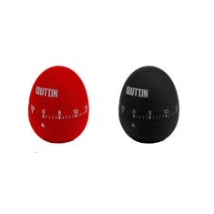 Set 2 Timere Bucatarie Forma Ou - Rosu si Negru