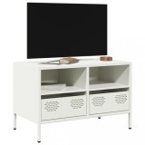 vidaXL Dulap TV, alb, 68x39x43,5 cm, oțel laminat la rece