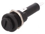 Clemă siguranțe cilindrice 6,3x32mm 250V neagră