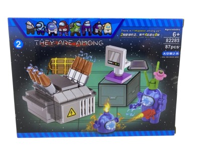 Set constructie gen lego Among Us albastru No.82283 foto