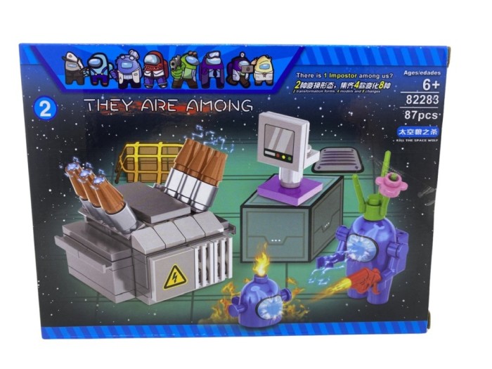 Set constructie gen lego Among Us albastru No.82283