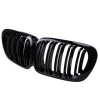 Grila Dubla Sport Tuning BMW E46 Compact M Look Negru Lucios, 1998-2001