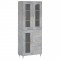 Dulap inalt, gri beton, 69,5x34x180, lemn compozit