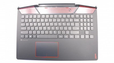 Carcasa superioara cu tastatura palmrest Laptop, Lenovo, Legion Y720-15IKB Type 80VR, 81CQ, 5CB0N67272, 5CB0N67285, cu iluminare RGB, layout US foto