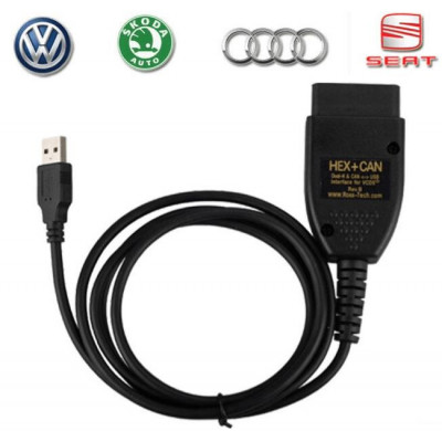 Diagnoza auto Vag-Com 23.3 Hex can/ VW/Seat/Audi/Skoda/ Soft in Romana foto