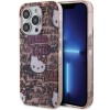 Husa pentru iPhone 15 Pro - Hello Kitty Hardcase IML Tags Graffiti (HKHCP15LHDGPTP) - Pink
